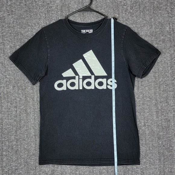 Adidas T-Shirt Mens Small Black Amplifier Logo Camo Short Sleeve The Go To Tee - Picture 3 of 9